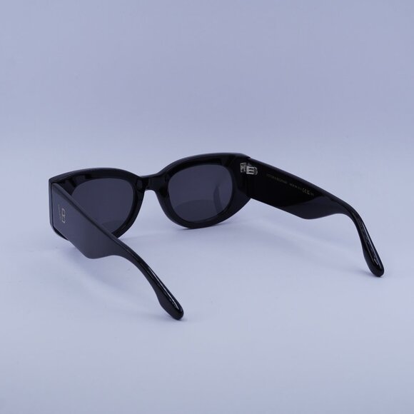 Victoria Beckham VB654S 001 Sunglasses Black Oval Frame, Grey Lenses - Picture 6 of 10